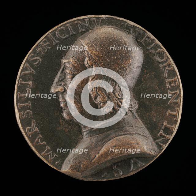Marsilio Ficino, 1433-1499, Florentine Humanist [obverse], c. 1499. Creator: Unknown.