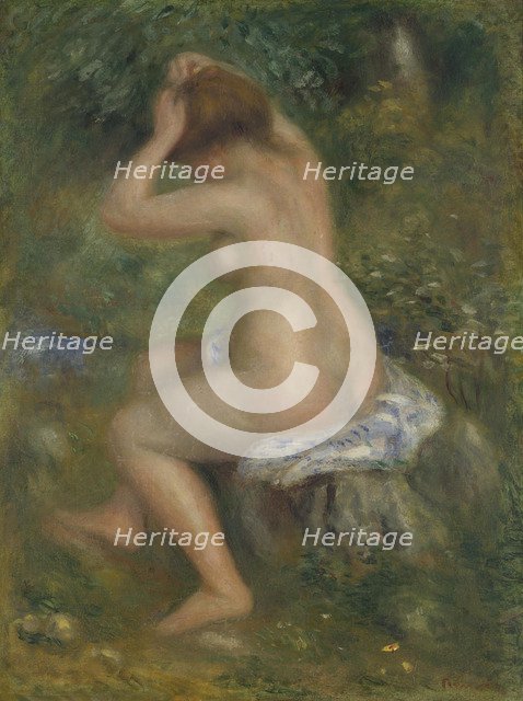 A Bather, ca. 1886-1890. Artist: Renoir, Pierre Auguste (1841-1919)
