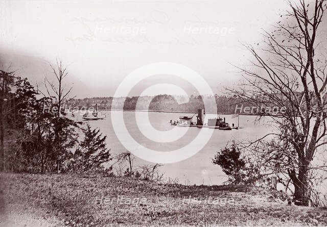 U.S. Monitor Onondaga, James River, 1861-65. Creator: Unknown.