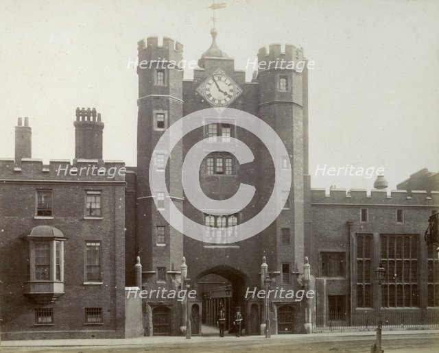 Exterior of St James's Palace, London, 1887.  Creator: Unknown.