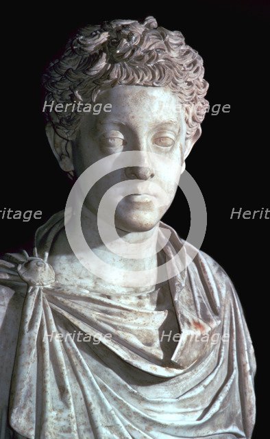 Bust of the Roman Emperor Commodus, 2nd century. Artist: Unknown