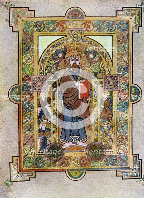 Portrait of St Mark or St Luke, 800 AD, (20th century). Artist: Unknown