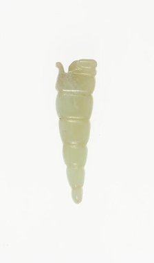 Silkworm Pupa Pendant, Shang or Western Zhou period, 13th/10th century B.C. Creator: Unknown.