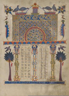 Canon Table Page; Zeyt'un Gospels, 1256. Creator: T'oros Roslin.