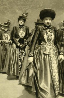 Women in traditional costume, Schruns, Vorarlberg, Austria, c1935.  Creator: Unknown.
