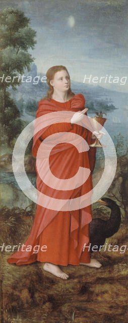 Saint John on Patmos, between 1500 and 1600. Creator: Unknown.