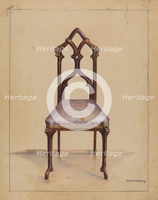 Side Chair, 1936. Creator: Joseph Rothenberg.