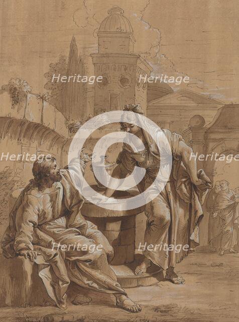 Christ and the Woman of Samaria, 18th century. Creator: Francesco Fontebasso.