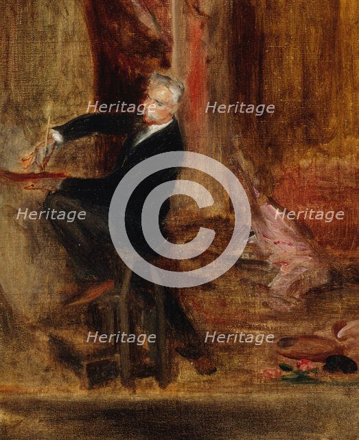 Portrait of Jules Chéret (1836-1933) in his studio, 1892. Creator: Blanche, Jacques-Émile (1861-1942).