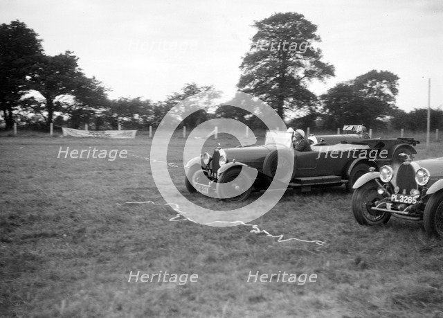 Two Bugatti Type 44s taking part in the Bugatti Owners Club gymkhana, 5 July 1931. Artist: Bill Brunell.