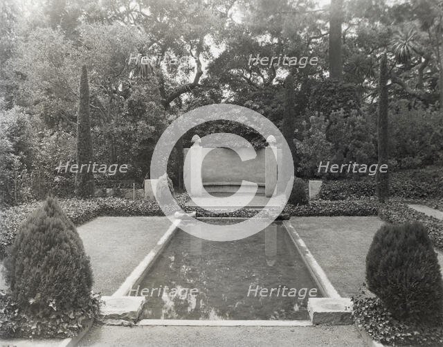 "Las Tejas," Oakleigh Thorne house, 170 Picacho Road, Montecito, California, 1923. Creator: Frances Benjamin Johnston.