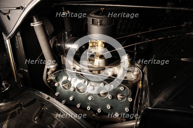 Ford woodie deluxe station wagon 1935. Artist: Simon Clay.