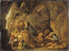 The Temptation of Saint Anthony, c. 1650. Creator: Teniers, David, the Younger (1610-1690).