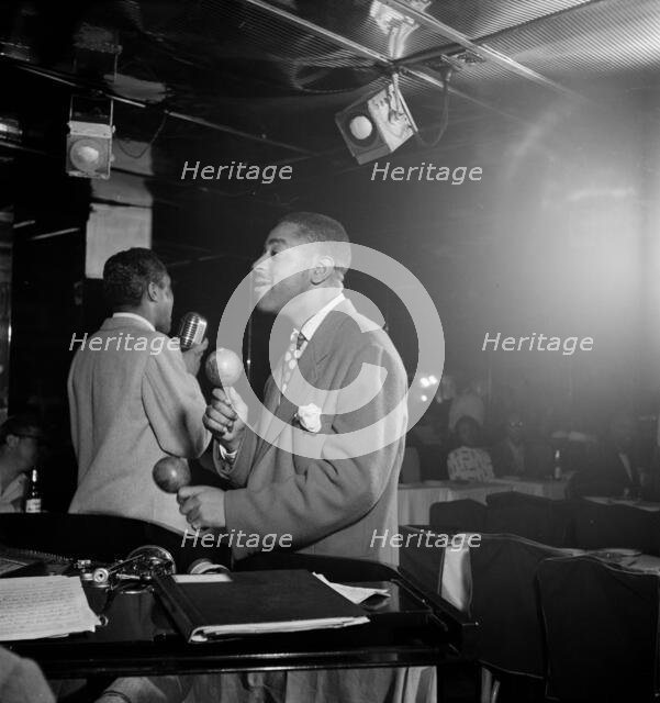 Portrait of Dizzy Gillespie, Downbeat, New York, N.Y., ca. Aug. 1947. Creator: William Paul Gottlieb.