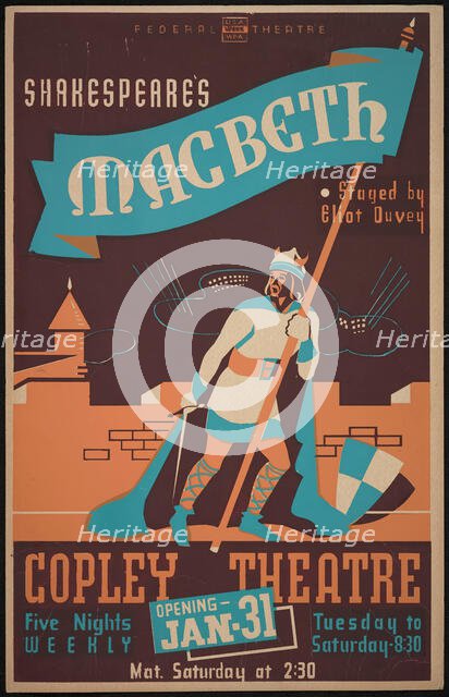 Macbeth, Boston, 1939. Creator: Unknown.