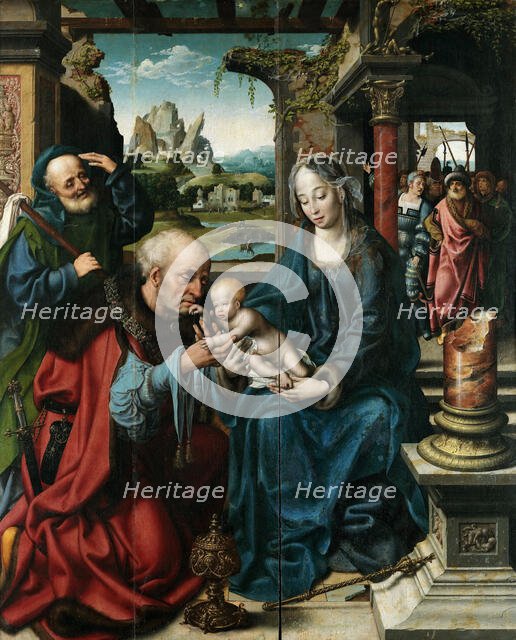 The Adoration of the Magi (Triptych, Central panel), ca 1515. Creator: Cleve, Joos van (ca. 1485-1540).