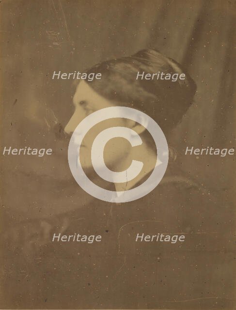 [Unidentified Woman in Profile], 1866-68. Creator: Julia Margaret Cameron.