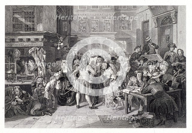 Change Alley, London, 1853. Artist: John Carter