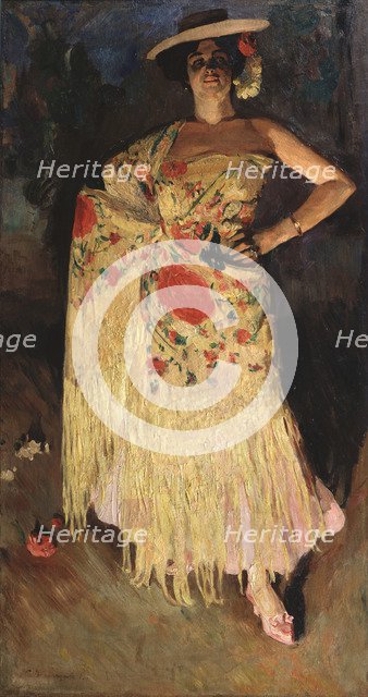 A dancer, 1903. Artist: Vinogradov, Sergei Arsenyevich (1869-1938)