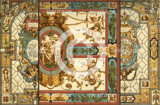 Italian Renaissance stained glass, (1898).  Creator: Unknown.