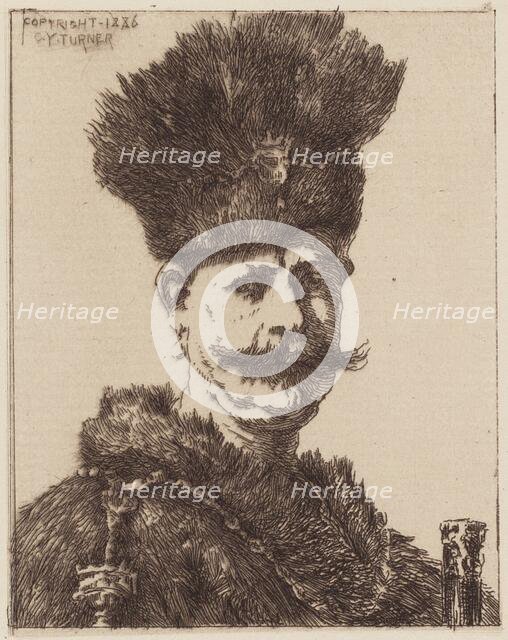 Portrait of a Man, 1886. Creator: Charles Yardley Turner.