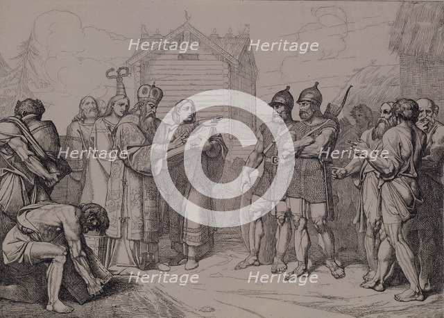 The Arrival of Byzantine Bishop in Kievan Rus, 1832.