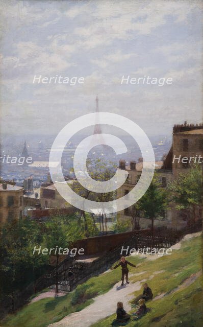 Fragment of the Panorama of Paris, c1893. Creator: Ludwik de Laveaux.