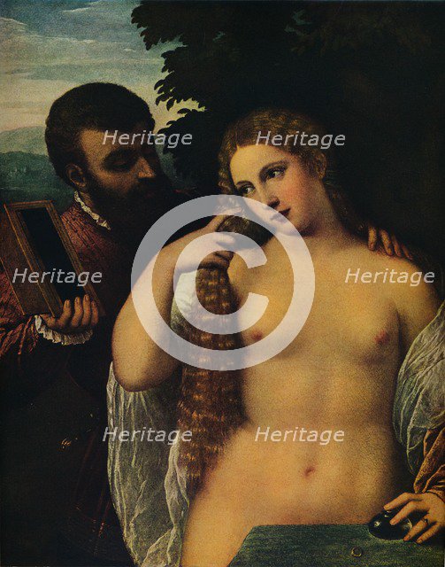 'Allegory (Alfonso d'Este and Laura Dianti?)', 16th century. Creator: Titian.