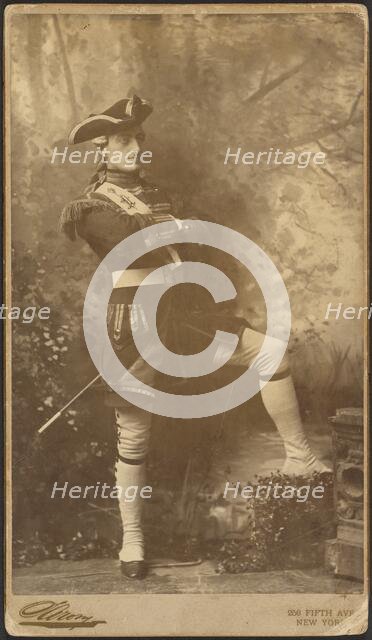 John Drew, Jr. as Captain Plume from "The Recruiting Officer", 1885. Creator: Napoleon Sarony.