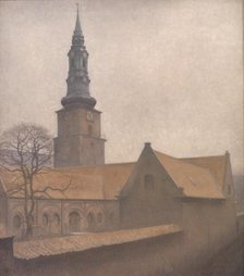 St. Peter's Church, Copenhagen, 1906. Creator: Vilhelm Hammershøi.