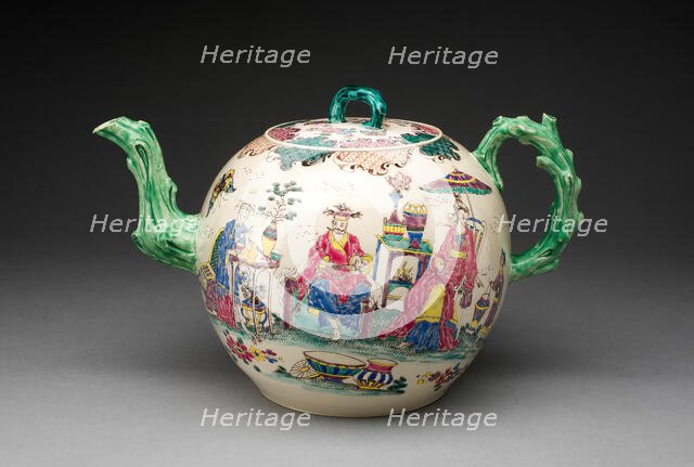 Punch Pot, Staffordshire, 1755/65. Creator: Staffordshire Potteries.