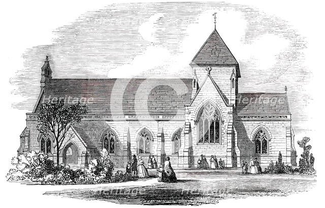 St. Mary's Church, West Brompton, Consecrated on Tuesday, 1850. Creator: Unknown.