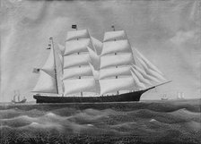 The Ship "John W. Brewer", ca. 1845. Creator: Unknown.