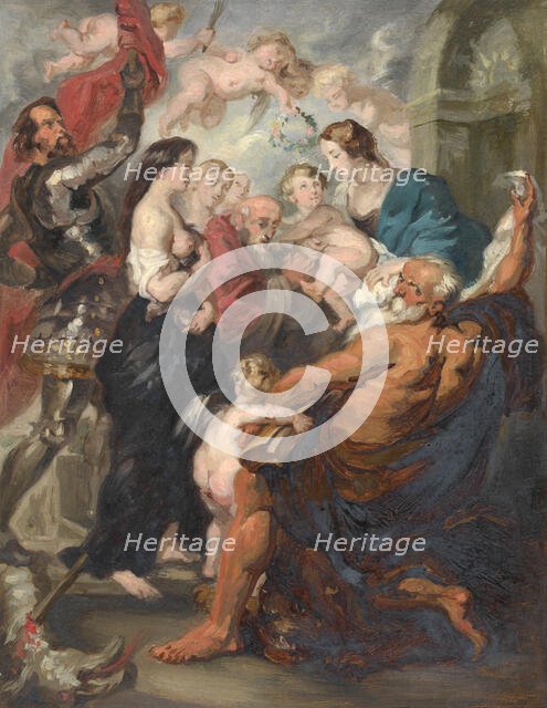 Madonna Accompanied by Saints, 1859. Creator: Adolphe Leonard de Mol.