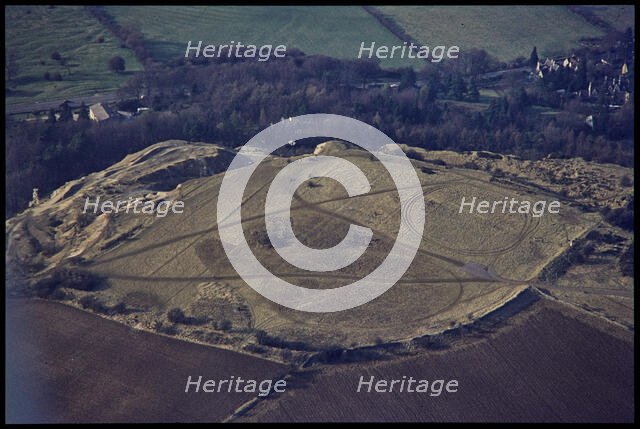 Univallate Iron Age hillfort on Leckhampton Hill, Cheltenham, Gloucestershire, 1971. Creator: Jim Hancock.