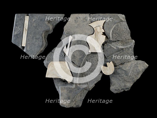 Frieze fragment, ED II-IIIA transition, c2600-2500BC. Artist: Unknown.