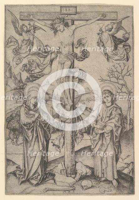 The Crucifixion with Four Angels, ca. 1435-1491. Creator: Martin Schongauer.