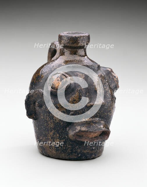 Face Jug, c. 1860. Creator: Unknown.