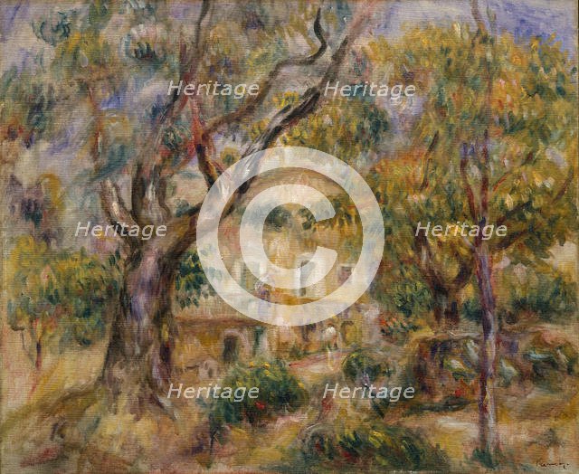 The Farm at Les Collettes, Cagnes, 1908-14. Creator: Pierre-Auguste Renoir.