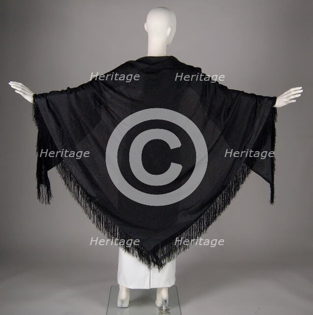 Shawl, American, 1840-90. Creator: Unknown.