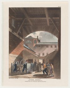 Water Engine, Cold-Bath Field's Prison, 1808., 1808. Creator: J. Bluck.