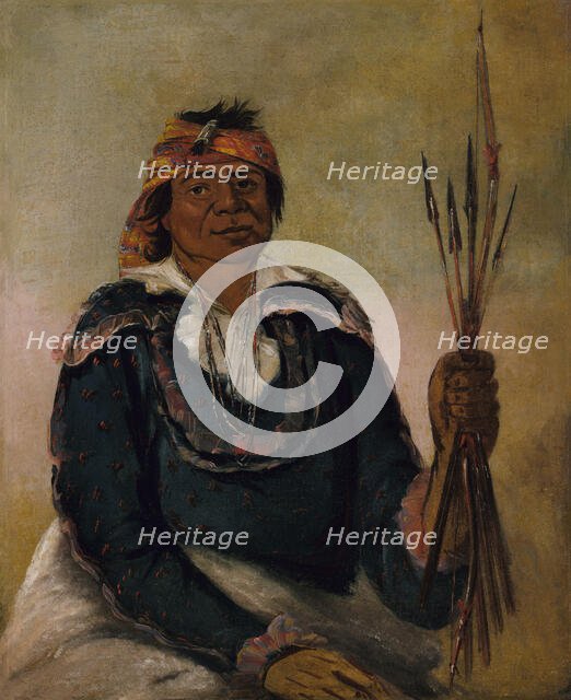 Ni-có-man, The Answer, Second Chief, 1830. Creator: George Catlin.