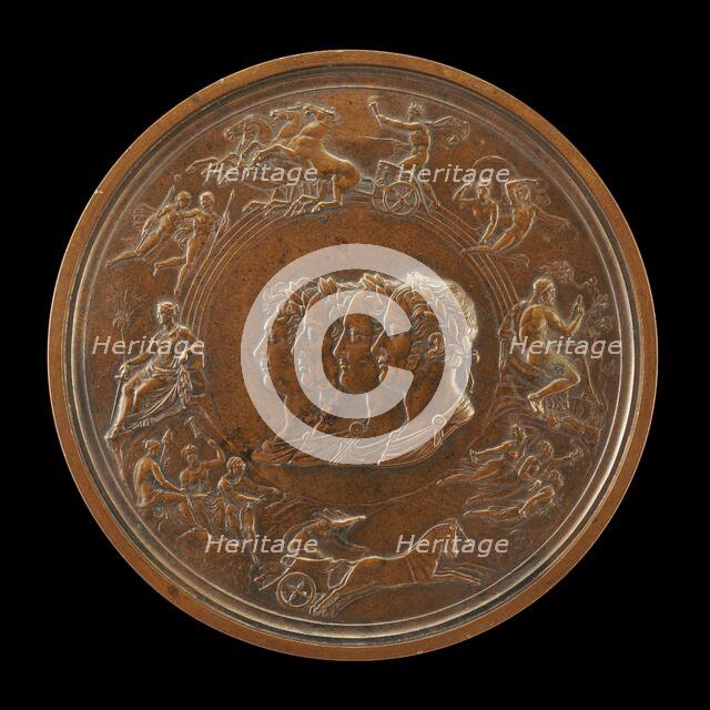 The Waterloo Medallion: The Prince Regent (later George IV) of England, Francis II of Austria, Alexa Creator: Benedetto Pistrucci.