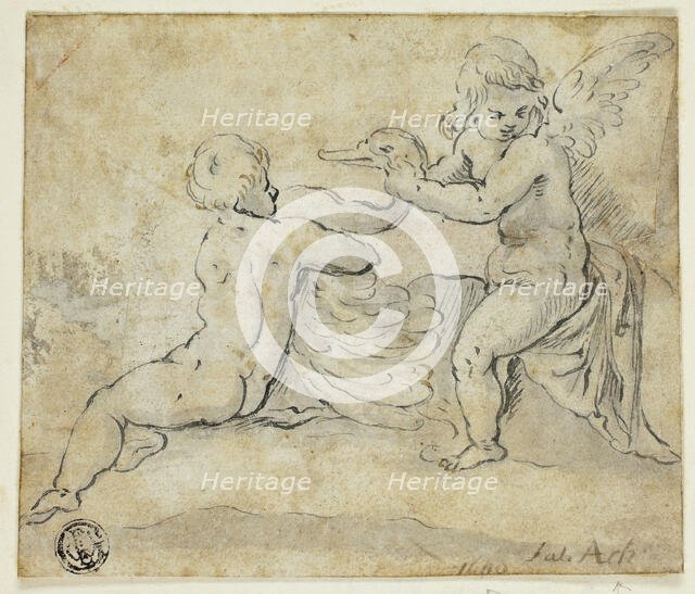 Putti Holding Swan, n.d.
