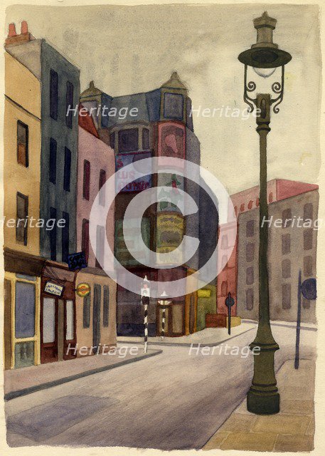 Lamppost, 1951. Creator: Shirley Markham.