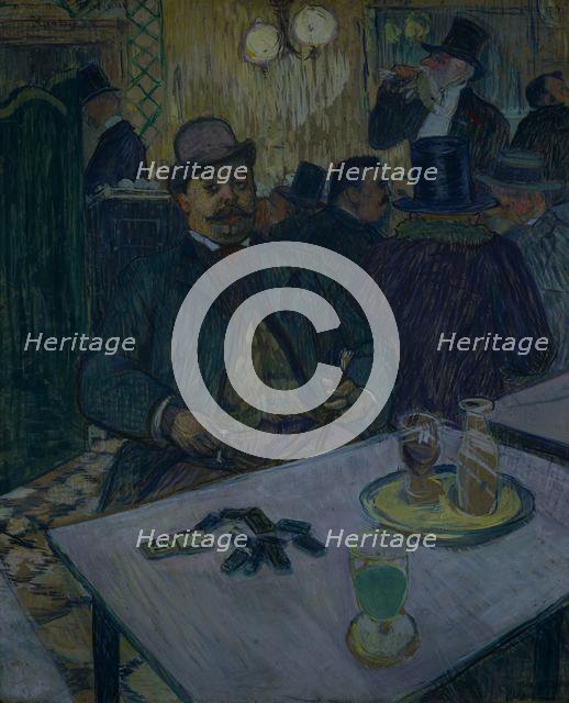 Monsieur Boileau at the Café, 1893. Creator: Henri de Toulouse-Lautrec (French, 1864-1901).