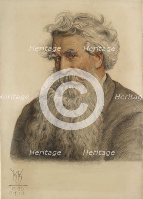 Portrait of Thomas Combe, Printer to the University (1796-1872). Artist: William Holman Hunt.