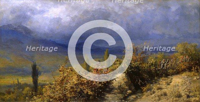 'Autumn view of the Crimea', 1884.  Artist: Grigori Grigoryevich Myasoedov