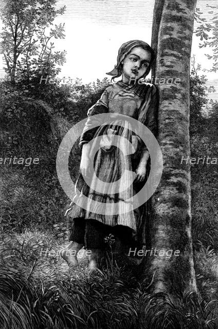 "A Breton Girl - Evening," by F. J. Skill, 1871. Creator: Frederick John Skill.