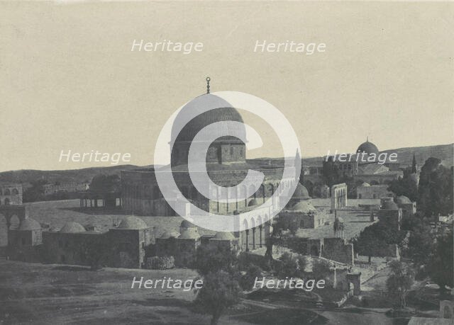 Palestine. Jérusalem. Mosquée d'Omar, 1850. Creator: Maxime du Camp.